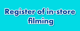 Register of in-store filming